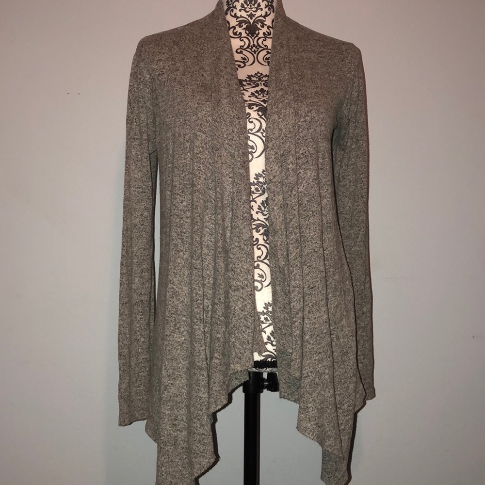 Long grey cardigan
